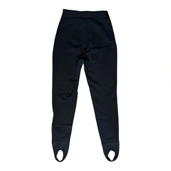 Vtg EDELWEISS Skiwear Black Stirrup Pants Wool Blend Snow Winter Ski Warm sz 8 - Picture 2 of 7